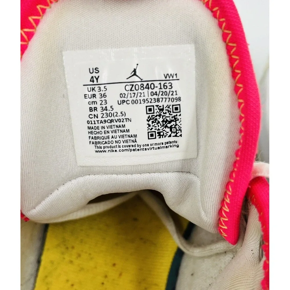 Nike Air Jordan One Take 2 Summertime Fresh Youth Size 4Y CZ0840-163 Sneakers